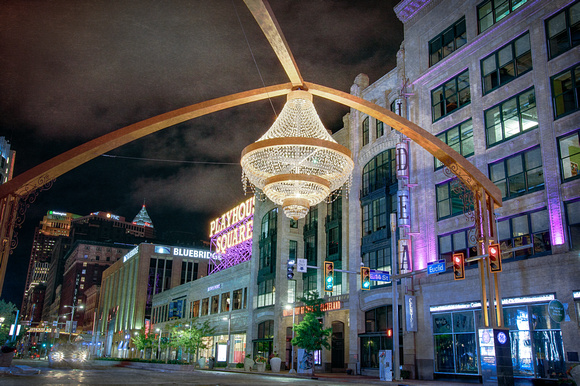 Playhouse Square Chandelier Looking West
